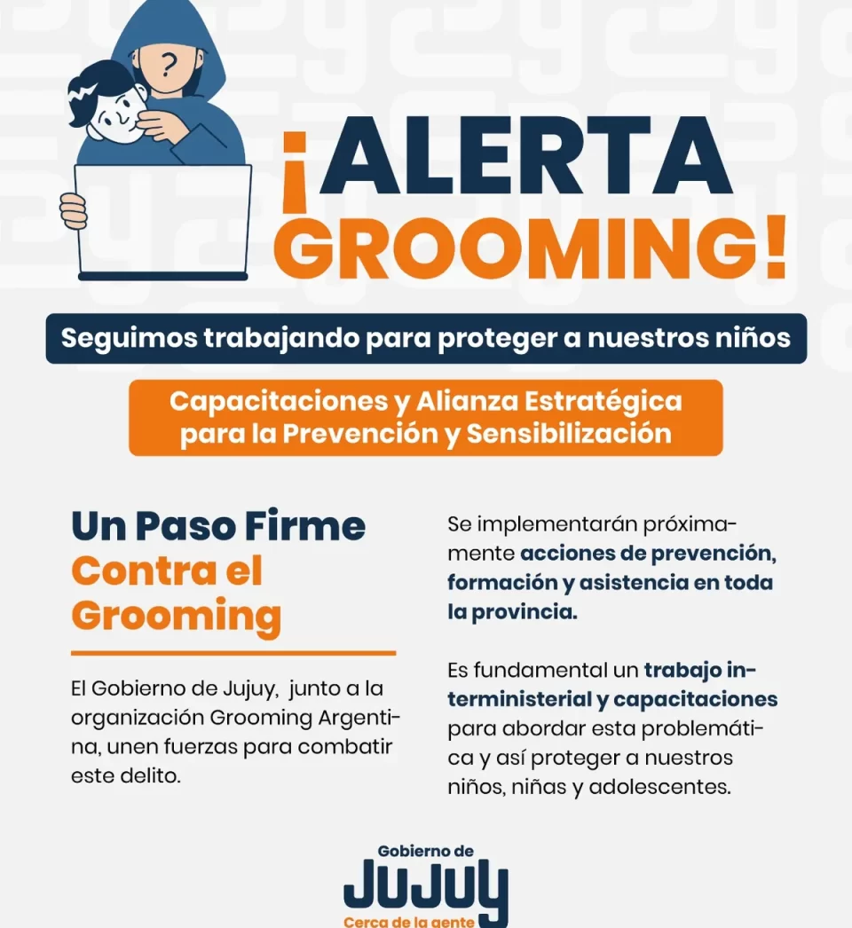 Convenio Gobierno de Jujuy-Grooming Argentina para encarar acciones de capacitación