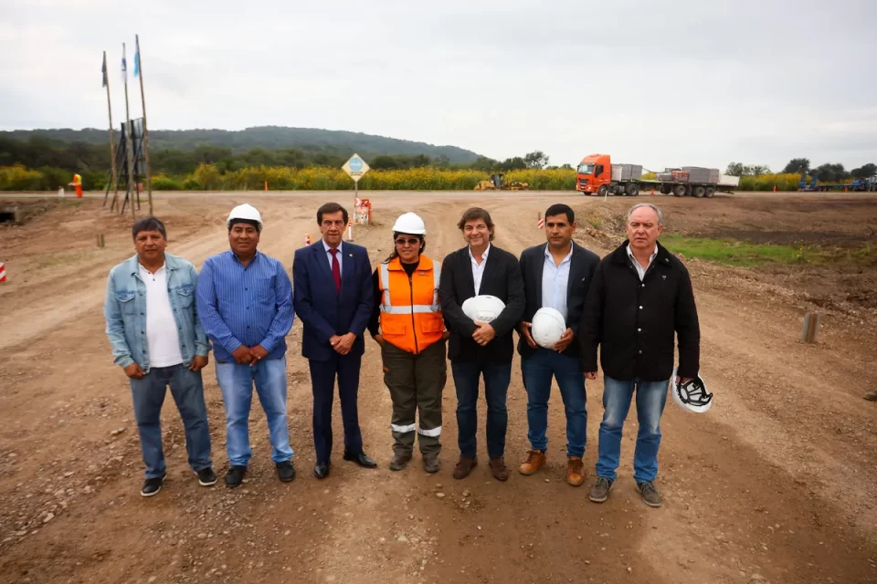 Sadir encabezó la reactivación de obras en la Ruta Nacional N° 34, tramo Las Pampitas