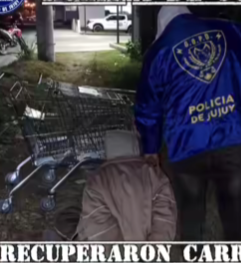 Escapaban con tres «changuitos» de un supermercado