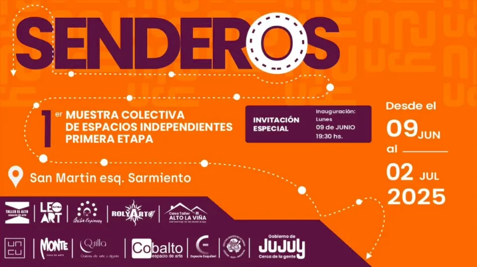 Habilitan la muestra colectiva «Senderos» en Culturarte