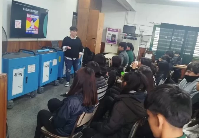 Taller sobre Masculinidades convocó a estudiantes secundarios