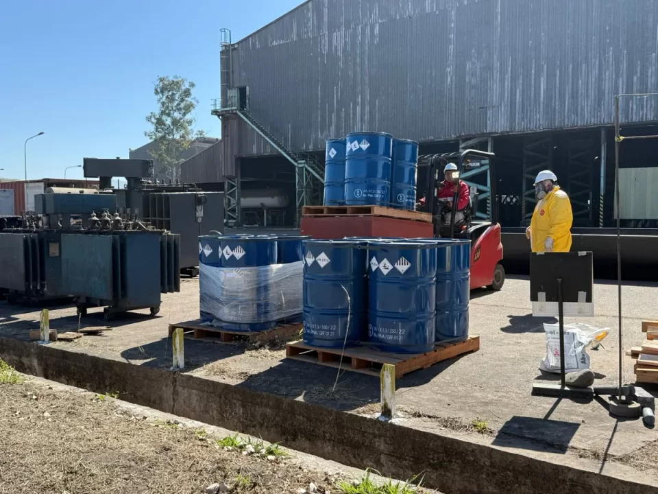 Se trasladaron residuos de PCB fuera de la provincia