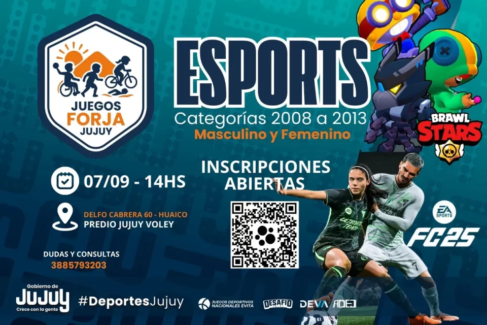 Se vienen los Juegos Forja de esports en Jujuy: rumbo a los Nacionales Evita