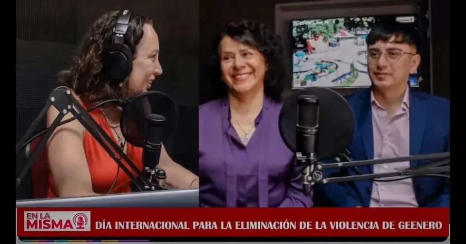 Por el 25N, el Consejo Provincial de Mujeres recorrió los medios de comunicación