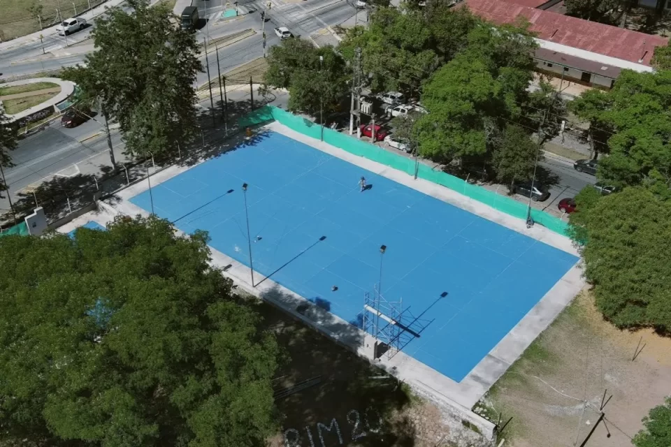 Las obras de mejora de las canchas del RIM 20 tienen 80% de ejecución