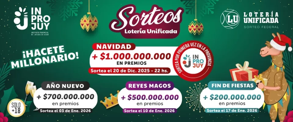 Cuenta regresiva para el Sorteo Extraordinario de Navidad de Lotería Unificada