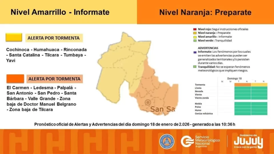Alertas meteorológicas en Jujuy: recomendaciones y teléfonos útiles