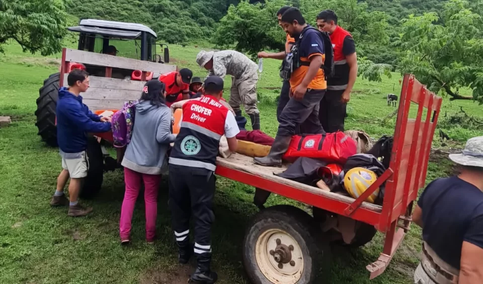 Exitoso operativo de rescate y traslado en San Antonio